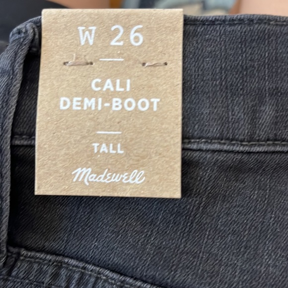 NWT Tall Cali Demi-Boot Jeans in Berkeley Black: Chewed-Hem Edition - Picture 7 of 10